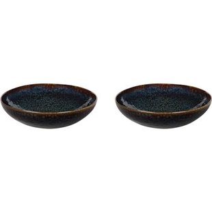 Palmer Bord diep Eccentric 22 cm Blauw Stoneware 2 stuks
