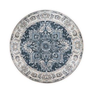 Artichok Valerie Vloerkleed Vintage Ø 200 cm - Blauw