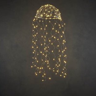 Luca Lighting Kroonluchter Kwal - Warm Wit LED - L100cm xØ27cm Zilver