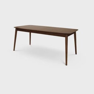Lisomme Victor Uitschuifbare Houten Eettafel 180 x 90 cm - Walnoot