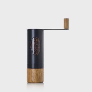 Koffiemolen Mrs. Bean, 0.62 Liter, Zwart, RVS|Acaciahout - AdHoc