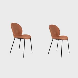 Zuiver Bonnet Chair Terracotta - Set van 2