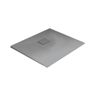 Douchebak BWS Naxos SMC 90x90 cm Stone-look Mat Grijs