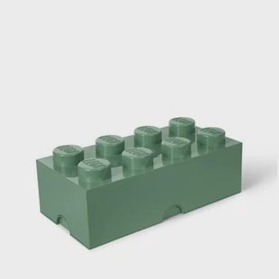 LEGO - Opbergbox Brick 8, Zandgroen - LEGO LEGO - Opbergbox Brick 8, Zandgroen - LEGO