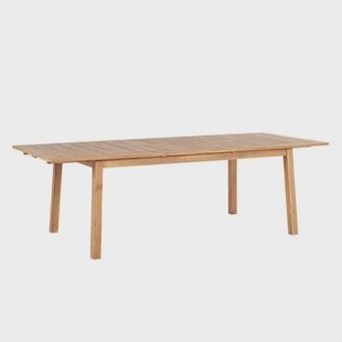 Beliani-CESANA -Tuintafel-Lichte houtkleur-100 x 180|240 cm-Acaciahout