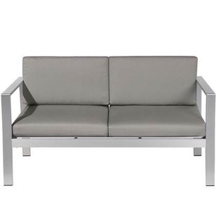 Beliani - SALERNO - Tuinbank - Donkergrijs - Aluminium