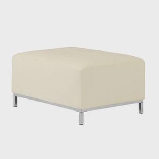 Beliani - OSLO - Ottomaan - Crème - Leer