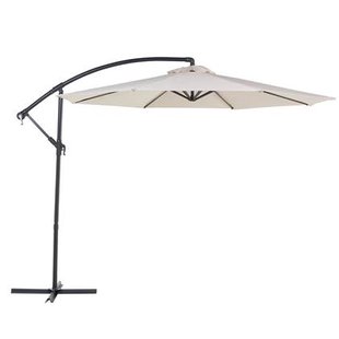 Beliani - RAVENNA - Zweefparasol - Lichtbeige - Polyester