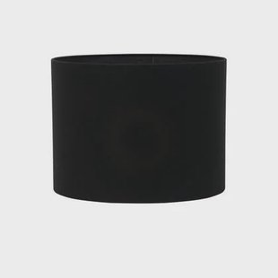 Light & Living Cilinder lampenkap Livigno - Zwart - Ø50x38cm