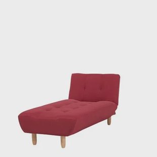 Beliani - ALSTEN - Chaise longue - Rood - Symmetrisch - Polyester