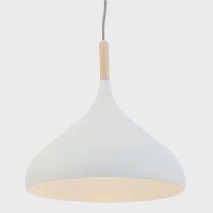 Mexlite - hanglamp - Bjorr - wit - hout metaal - Ø 33cm - E27 - 7730W