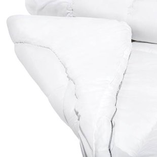 Beliani - MULHACEN - Matrastopper - Wit 180 x 200 cm - Japara katoen