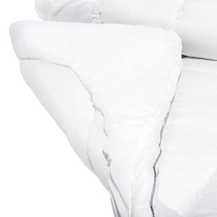 Beliani - MULHACEN - Matrastopper - Wit 160 x 200 cm - Japara katoen