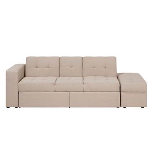 Beliani - FALSTER - Slaapbank 3-zits - Beige - Polyester