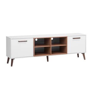 Beliani - ALLOA - TV-meubel - Wit - Spaanplaat