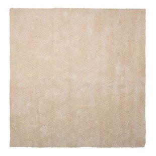 Beliani-DEMRE -Shaggy vloerkleed-Lichtbeige-200 x 200 cm-Polyester