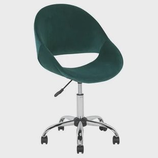Beliani - SELMA - Bureaustoel - Smaragdgroen - Fluweel