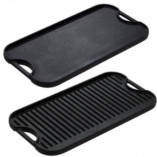 Lodge reversible bak- en grillplaat dubbelzijdig lpgi3, 51x27cm