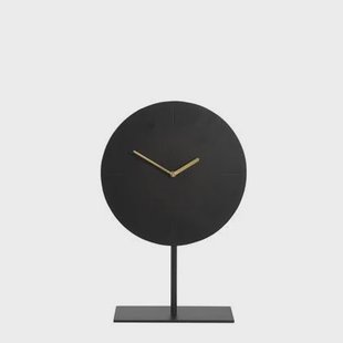 Light & Living Tafelklok Waiwo - Zwart|Goud - 30x10x45,5cm