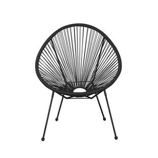 Lisomme Bo draad tuinstoel zwart
