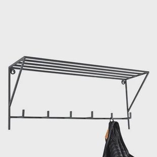 LOFT42 Hook Kapstok - Zwart - Metaal - 6 haken LOFT42 Hook Kapstok - Zwart - Metaal - 6 haken