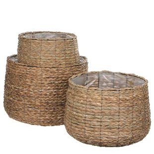 Mica Decorations Avalon Mandenset voor Planten Ø44 cm Lichtbruin