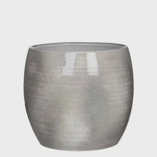 Mica Decorations Lester Bloempot - H26 x Ø 28 cm - Lichtgrijs Mica Decorations Lester Bloempot - H26 x Ø 28 cm - Lichtgrijs