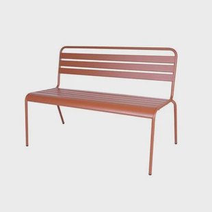 Metalen tuinbank Max 120 cm roestbruin