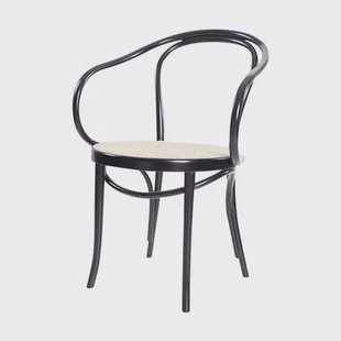 Fameg Venice No. 9 Eetkamerstoel Zwart - Armleuning - Rotan Zitting