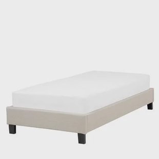 Beliani - ROANNE - Kinderbed - Beige - 90 x 200 cm - Polyester