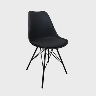 Kick kuipstoel Metal Luuk - Zwart