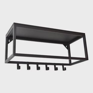 LOFT42 Blacky Kapstok - Zwart - Metaal - 6 haken