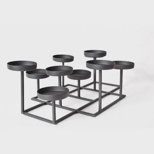 LOFT42 Shine Kandelaar - 11 Kaarsen - Metaal - Mat Zwart - 47x32x15 LOFT42 Shine Kandelaar - 11 Kaarsen - Metaal - Mat Zwart - 47x32x15