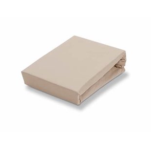 Jersey Supreme Splittopper Hoeslaken Linen | 180-200 x 200-220 cm | Beige | Bruin