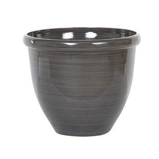Beliani - TESALIA - Plantenbak - Donkerbruin - 40 cm - Polyresin