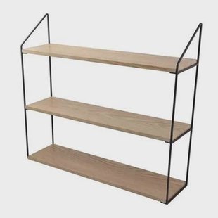 Lisomme Cara houten wandrek naturel - 60 x 54 cm