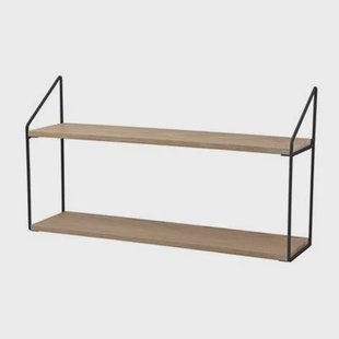 Lisomme Cara houten wandrek naturel - 60 x 33 cm