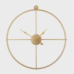 Beliani - ZUCHWIL - Wandklok - Goud - IJzer