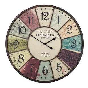 Beliani - BOSWIL - Wandklok - Multicolor - IJzer