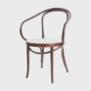 Fameg Venice No. 9 Eetkamerstoel Walnoot - Armleuning - Rotan Zitting