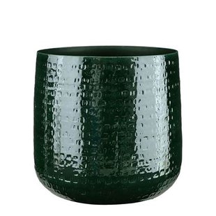Mica Decorations Plantenpot - keramiek - groen - 32 x 30 cm Mica Decorations Plantenpot - keramiek - groen - 32 x 30 cm
