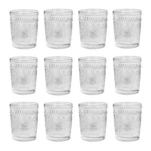 Krumble Waterglas vintage - 260 ml - Set van 12