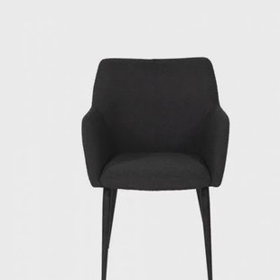 Giga Meubel - Eetkamerstoel Zwart - Bouclé - Metaal - 37x57x82 - Ellis - Set van 2 Giga Meubel - Eetkamerstoel Zwart - Bouclé - Metaal - 37x57x82 - Ellis - Set van 2