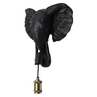 Light & Living Light&living Wandlamp 35x13x36 cm ELEPHANT mat zwart