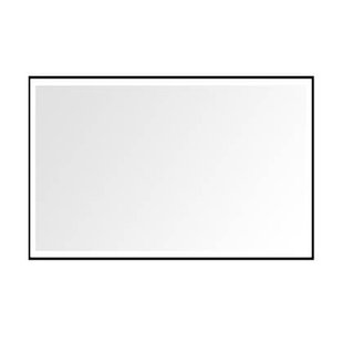 Vtw Living - Badkamerspiegel met Verwarming Zwarte Rand - 120 x 75 cm