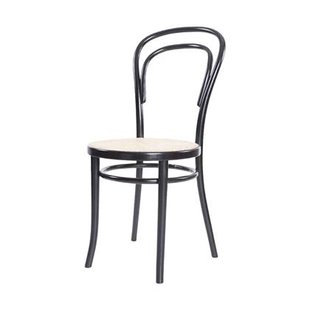 Fameg Vienna Thonet No.14 Houten Bistrostoel Zwart - Rotan Zitting