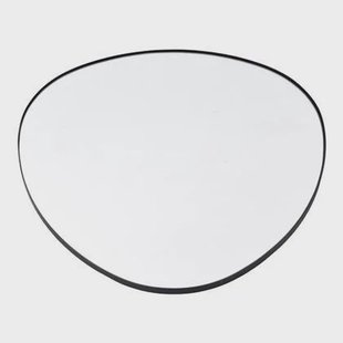 Fragix Nomad wandspiegel - Organisch - Zwart metaal - 60x60