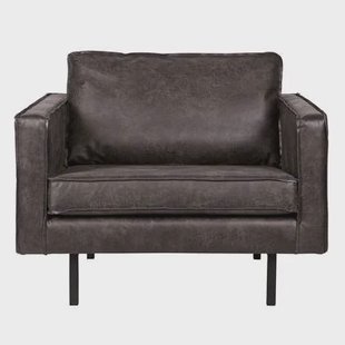 WOOOD Rodeo Fauteuil - Eco-leder - Zwart