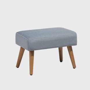 Beliani Takoma Hocker Grijs Stof