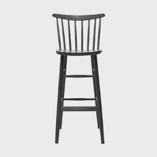 Fameg Lucia houten barkruk zwart gebeitst - 75 cm